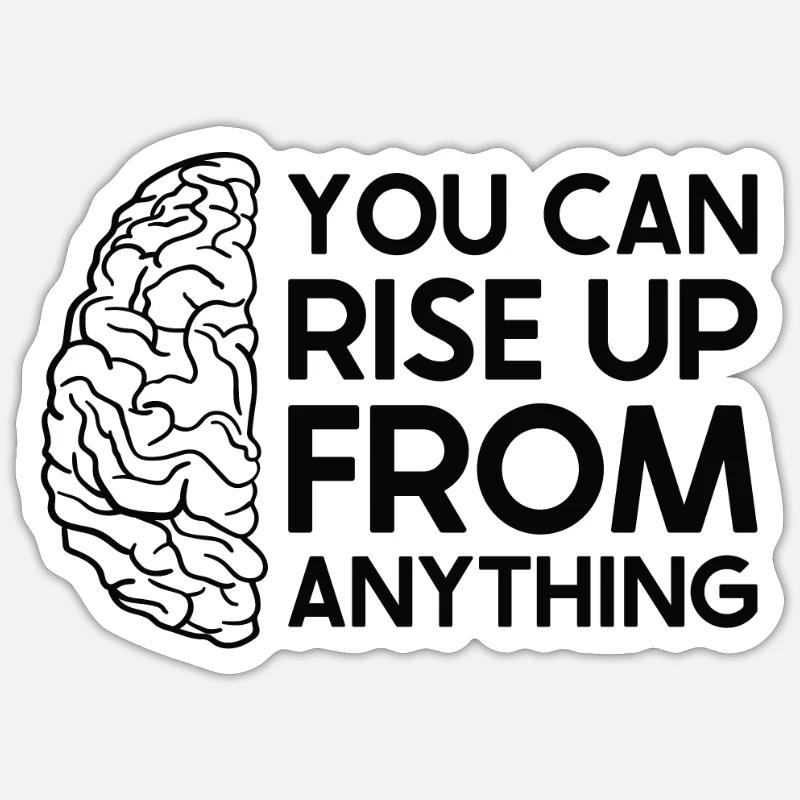 Schlaganfall Survivor Schlaganfall Bewusstsein Sticker Größe S (10 x 10 cm)