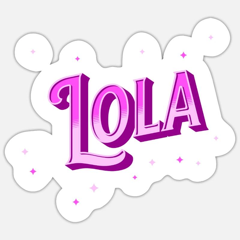 Lola name personalized Sticker size S (10 x 10 cm)