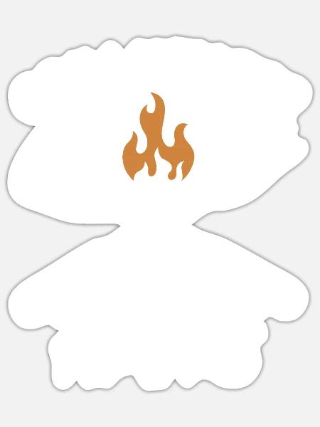 Grillmeister Hans - Sticker Größe S (10 x 10 cm) - Mattweiß