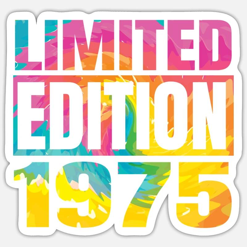 Édition limitée 1975 Graffiti - Sticker taille S (10 x 10 cm) - blanc mat