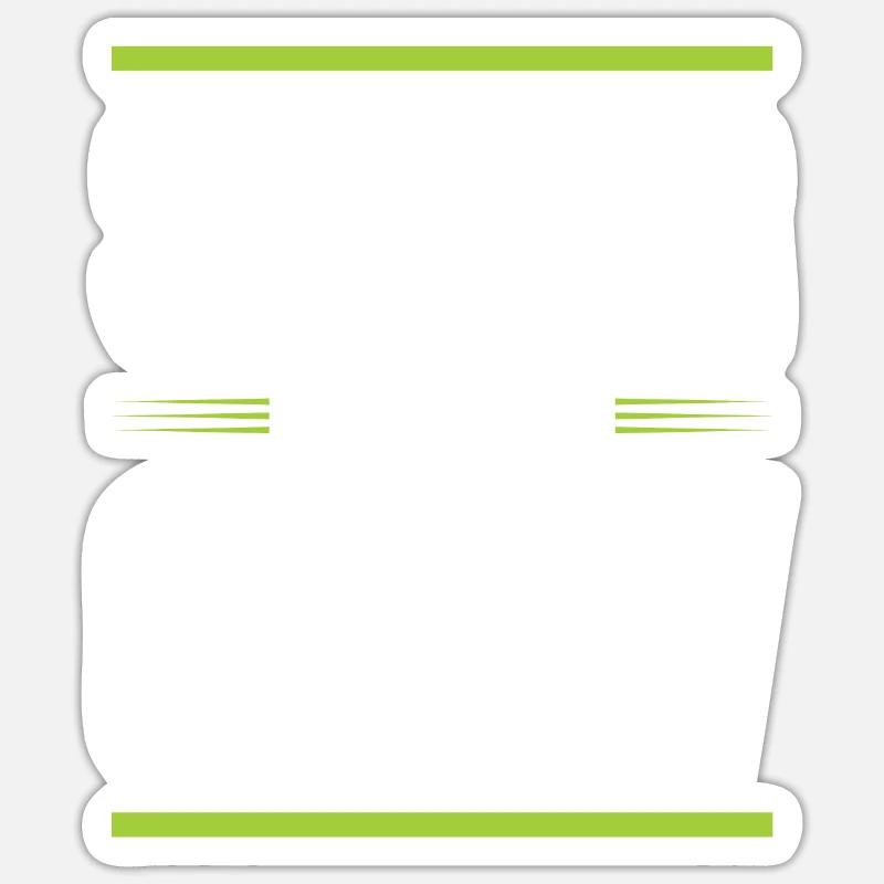 Équipe de ski - Sticker taille S (10 x 10 cm) - blanc mat