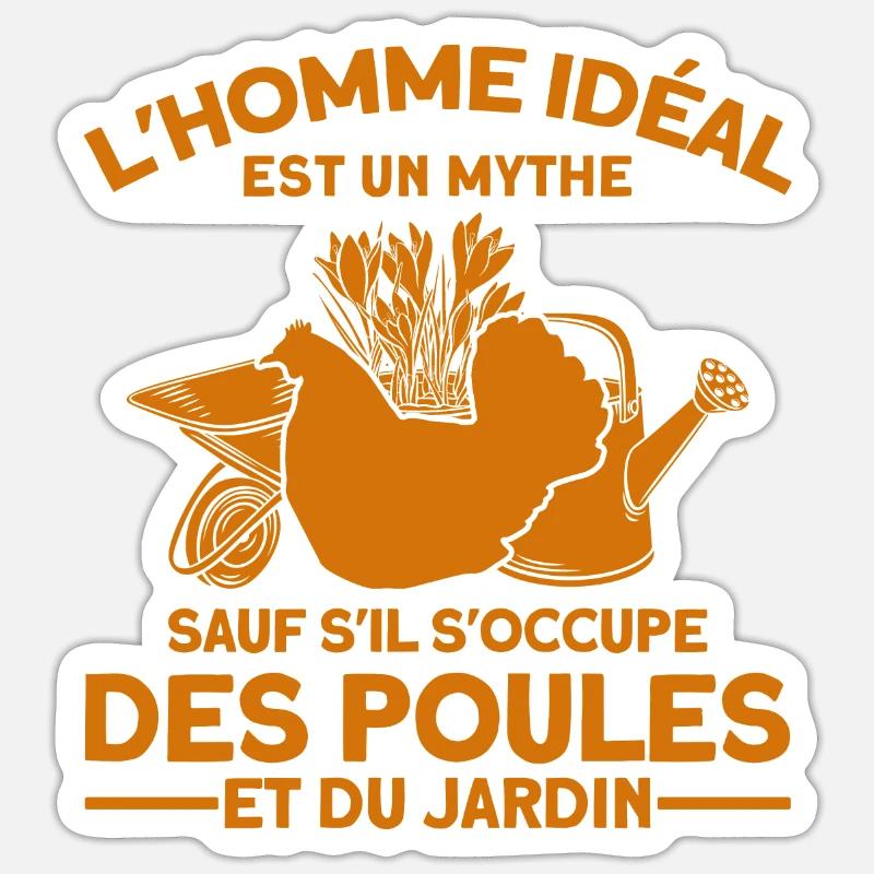 Garten Hobbygärtner Gärtner Geschenk - Sticker Größe S (10 x 10 cm) - Mattweiß
