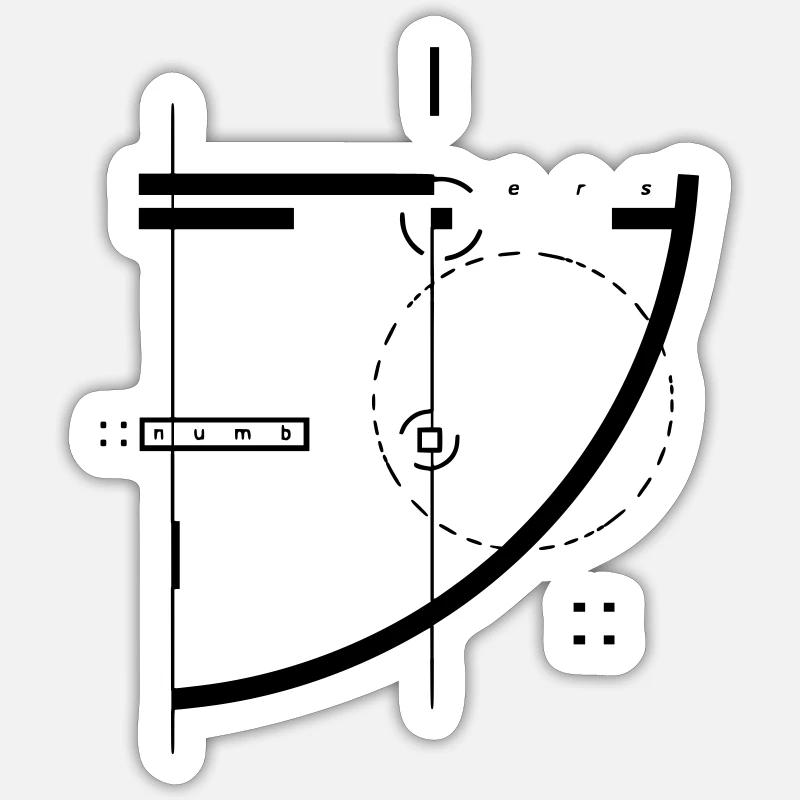 Résumé | N u m b [ e r s ] Sticker taille S (10 x 10 cm)