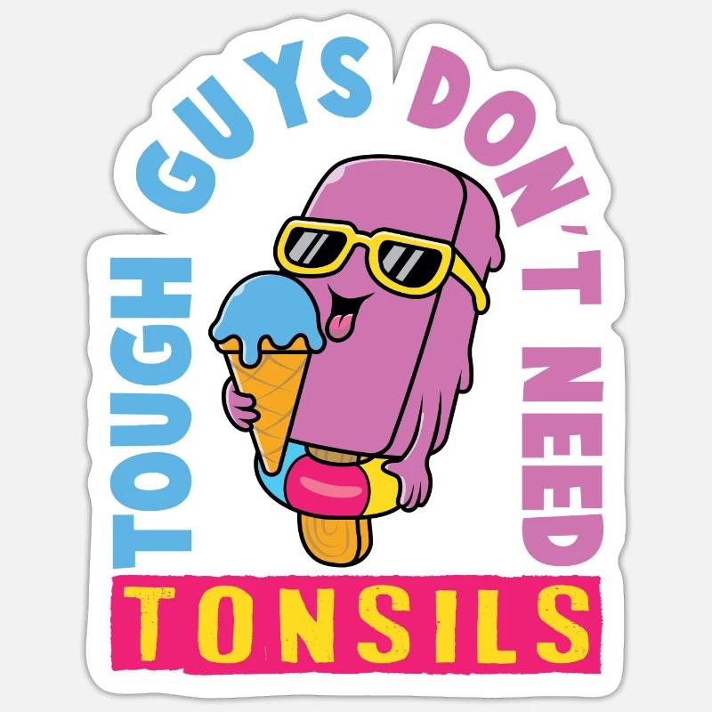 Eiscreme logo Sommer Softeis Geschenkidee Sticker Größe S (10 x 10 cm)