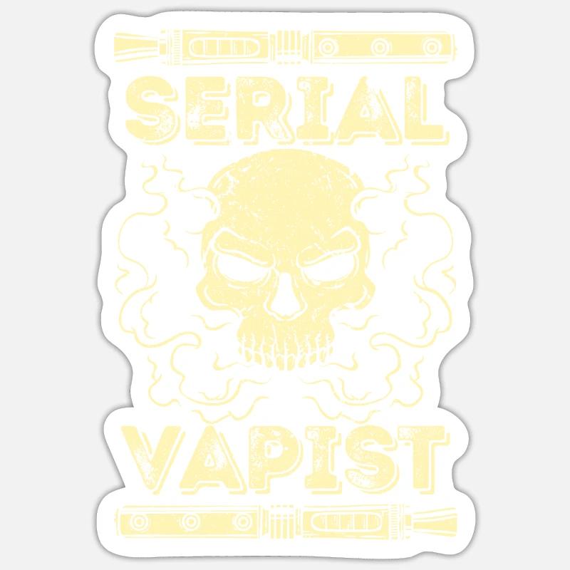 Vaping Serial Vapist E-zigarette Sticker Größe S (10 x 10 cm)