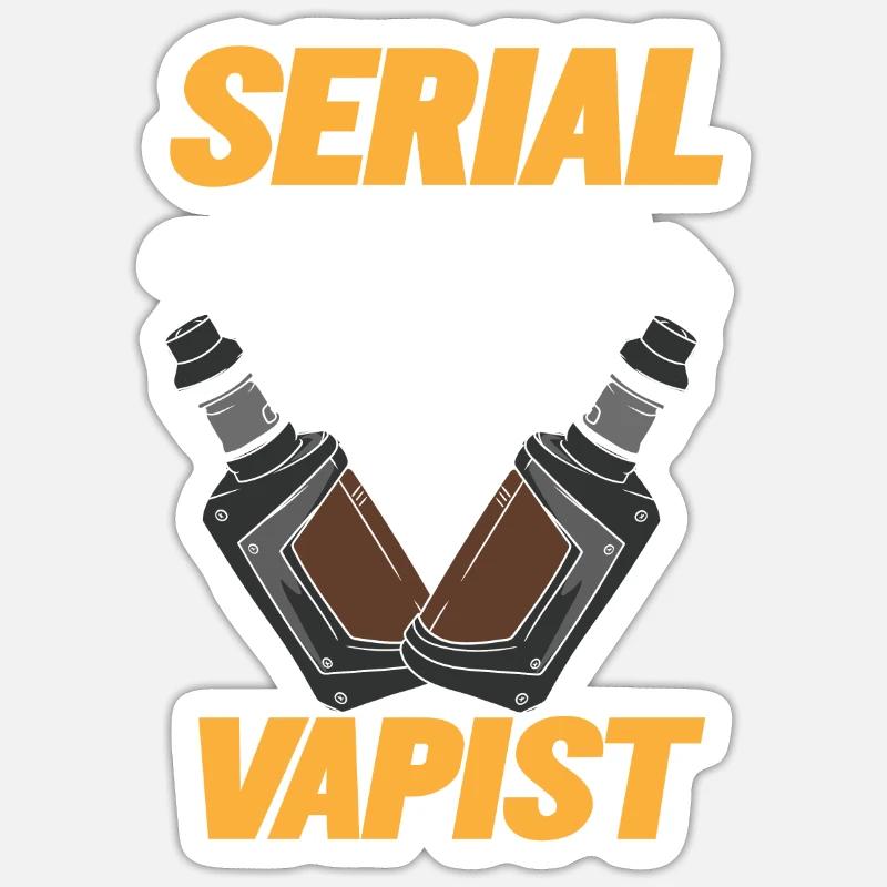 Vaping Serial Vapist E-cigarette Sticker taille S (10 x 10 cm)