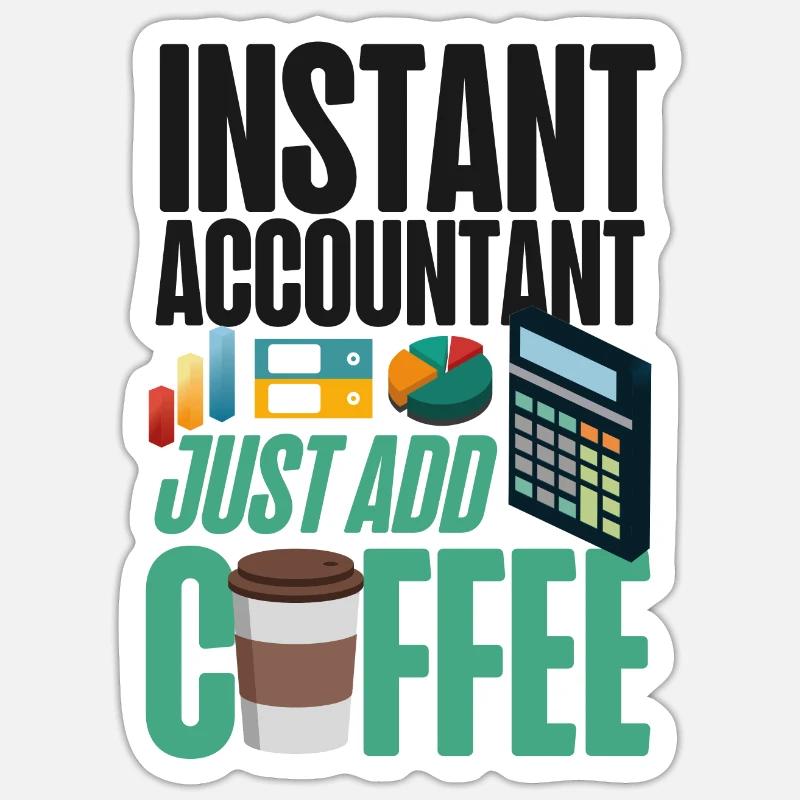 Comptable Comptable Comptable Sticker taille S (10 x 10 cm)