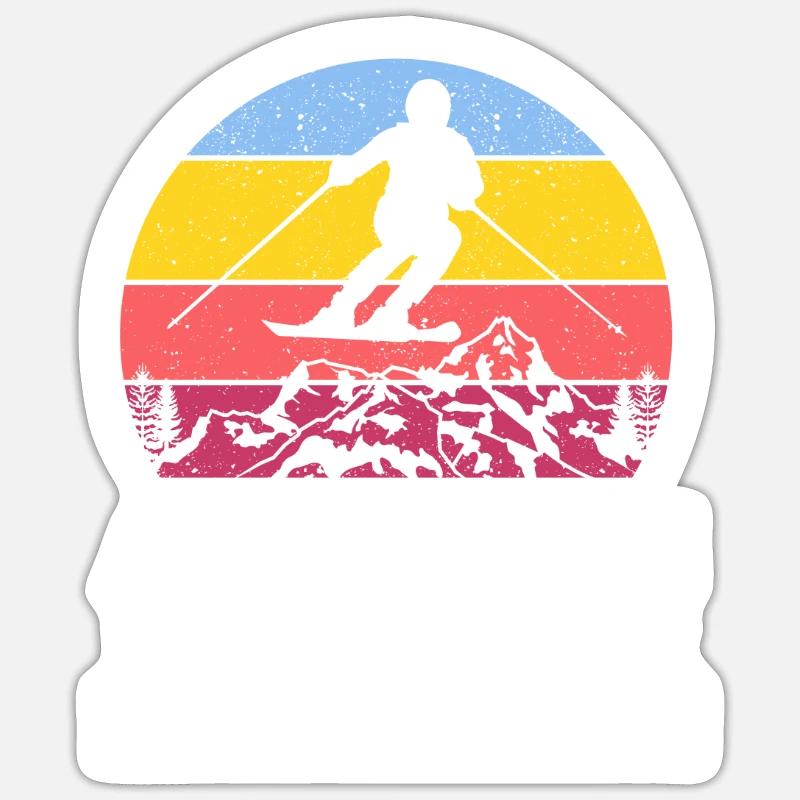 Après-ski instructor First lesson is free Sticker size S (10 x 10 cm)