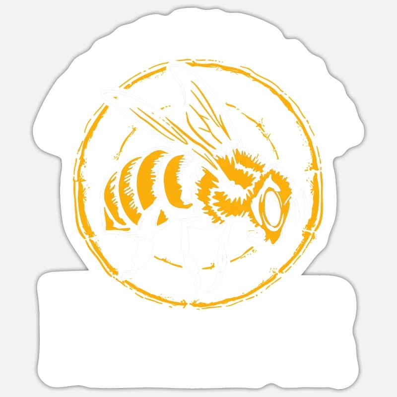 Beekeeping Beekeepers Bees Honey Beekeepers - Sticker size S (10 x 10 cm) - white matte