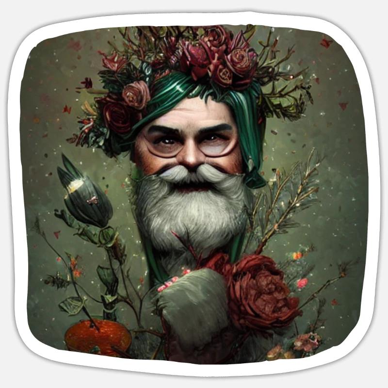 Alter Mann Sticker Größe S (10 x 10 cm)