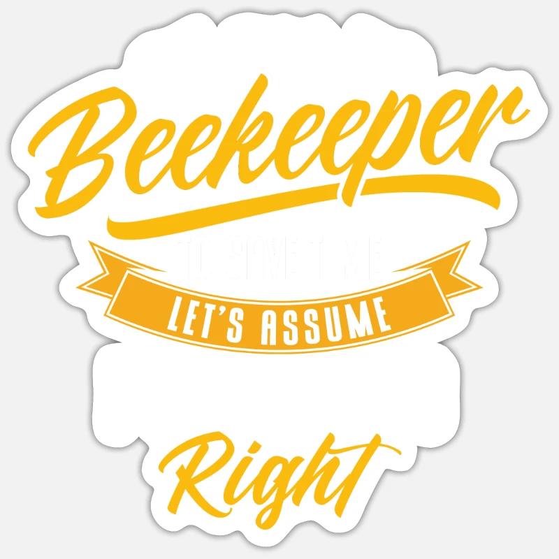 Beekeeping Beekeepers Bees Honey Beekeepers - Sticker size S (10 x 10 cm) - white matte
