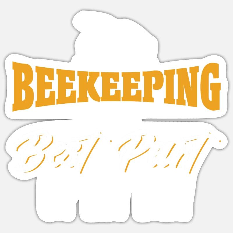 Beekeeping Beekeepers Bees Honey Beekeepers - Sticker size S (10 x 10 cm) - white matte