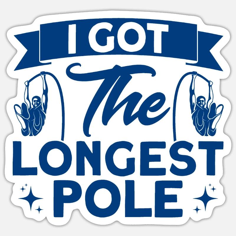 Pole vault Pole vault Pole jump Sticker size S (10 x 10 cm)