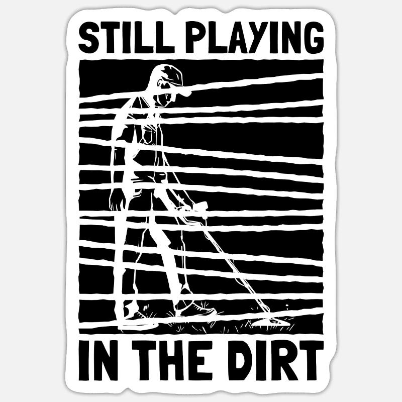 Détecteur de métaux fixes Retro Detect Dig Sticker taille S (10 x 10 cm)