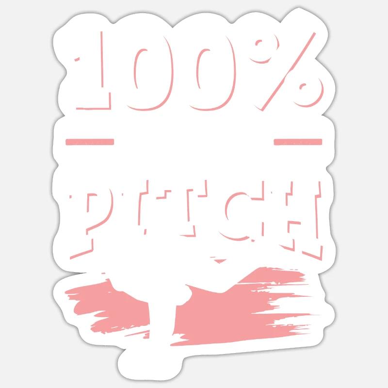 Terrain de baseball - Sticker taille S (10 x 10 cm) - blanc mat