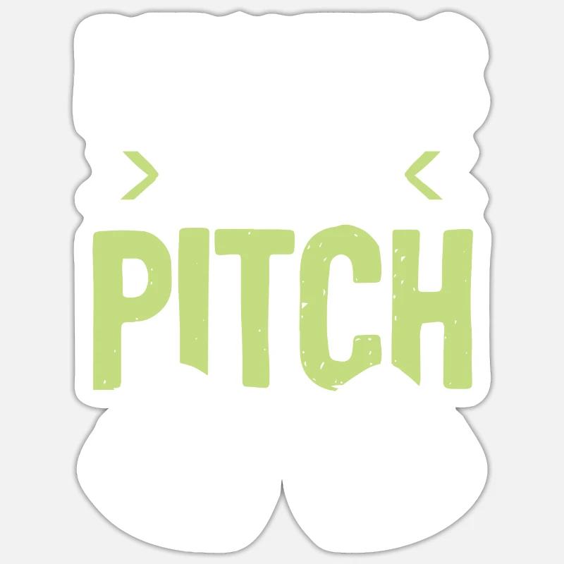 Baseball pitcher - Sticker size S (10 x 10 cm) - white matte