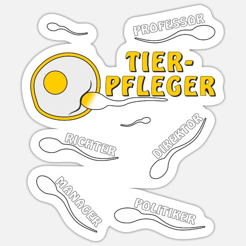TIERPFLEGER Sticker Größe S (10 x 10 cm)