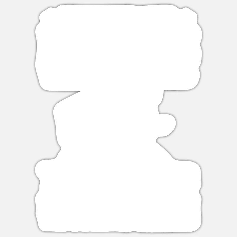 Running Runner Half Marathon - Sticker size S (10 x 10 cm) - white matte