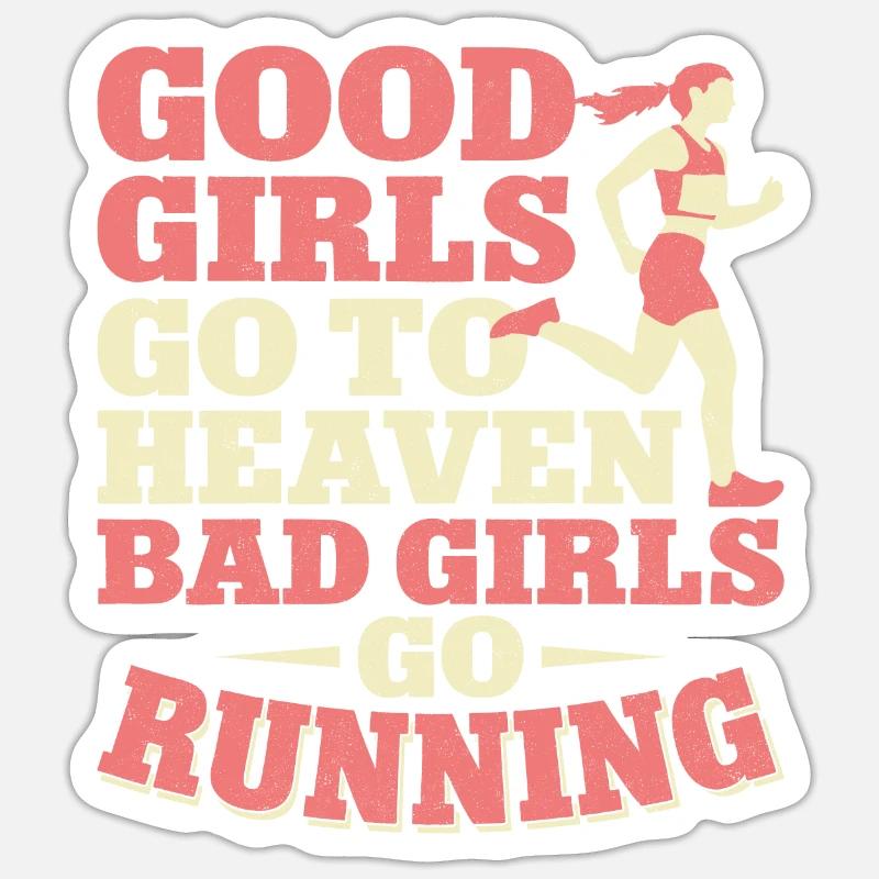Running Runner Half Marathon - Sticker size S (10 x 10 cm) - white matte