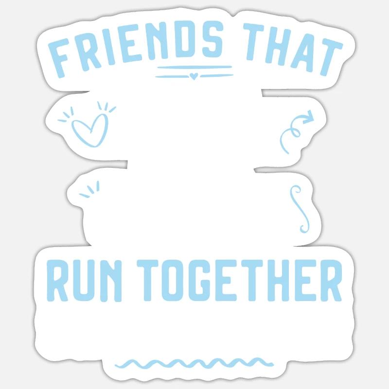 Running Runner Half Marathon - Sticker Größe S (10 x 10 cm) - Mattweiß