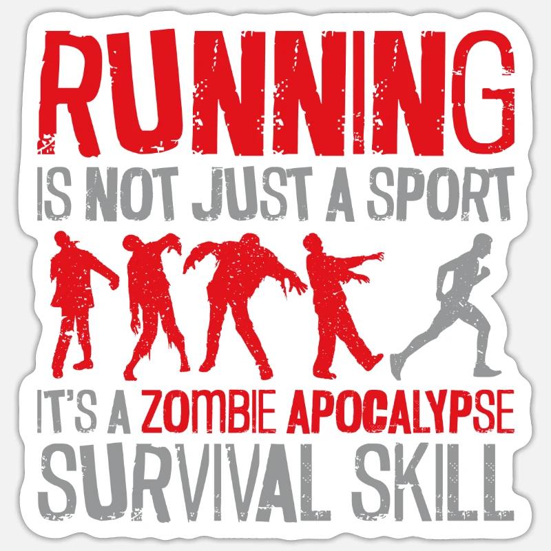 Running Runner Half Marathon Sticker Größe S (10 x 10 cm)