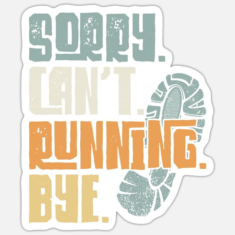 Running Runner Half Marathon Sticker Größe S (10 x 10 cm)