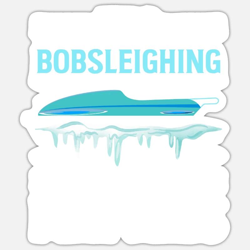 Bobsleighing Matters Bobsled Team Sticker Größe S (10 x 10 cm)