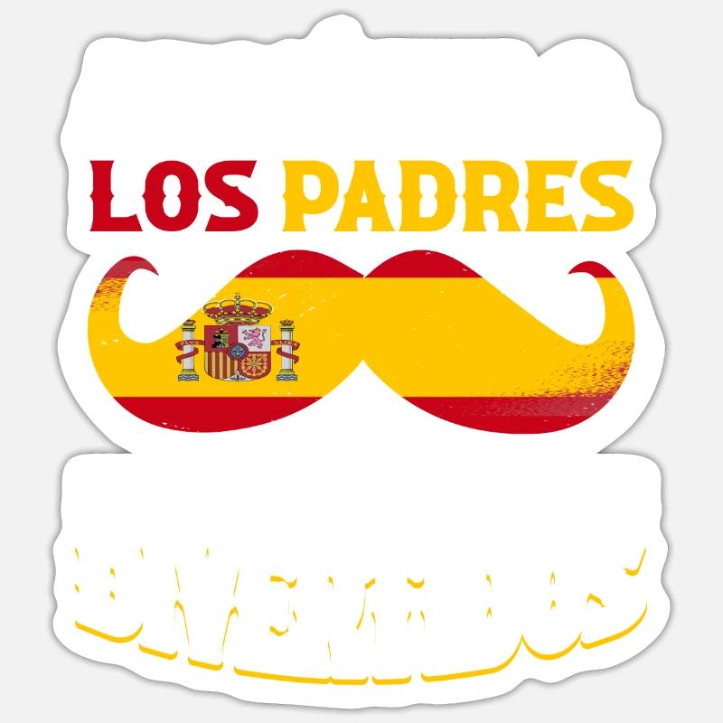 Spanisch Papa Daddy Bester Vater Sticker Größe S (10 x 10 cm)