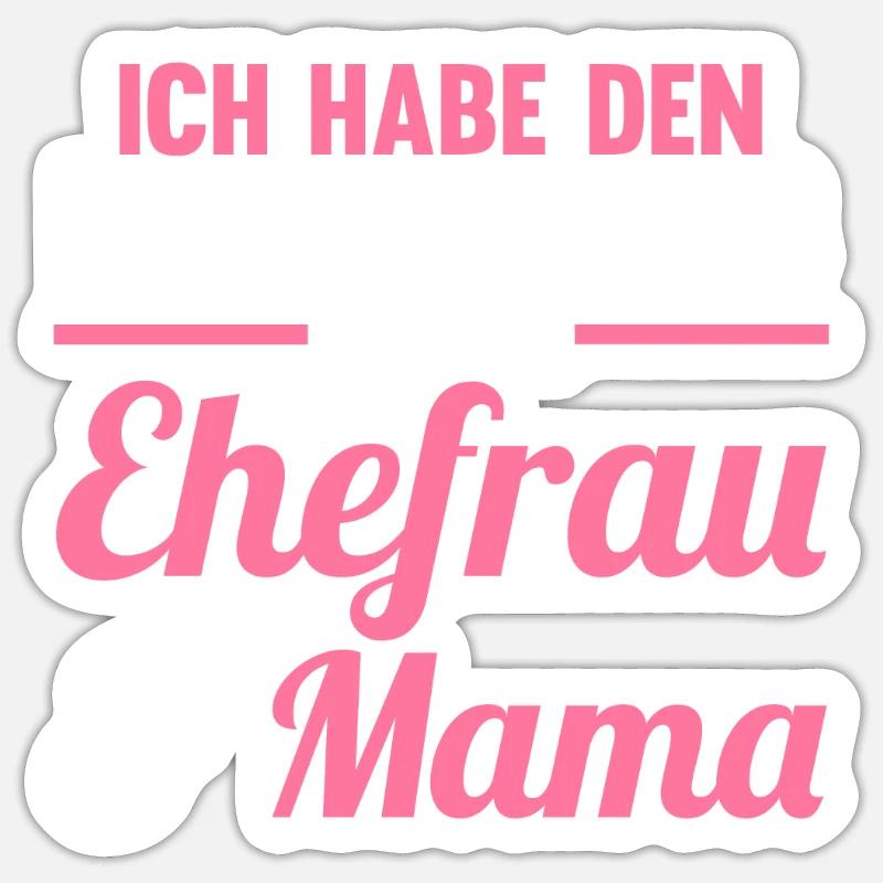 Mutter Mama - Sticker Größe S (10 x 10 cm) - Mattweiß