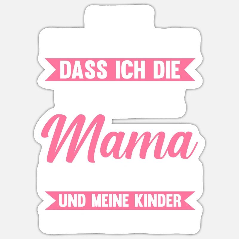 Mutter Mama - Sticker Größe S (10 x 10 cm) - Mattweiß