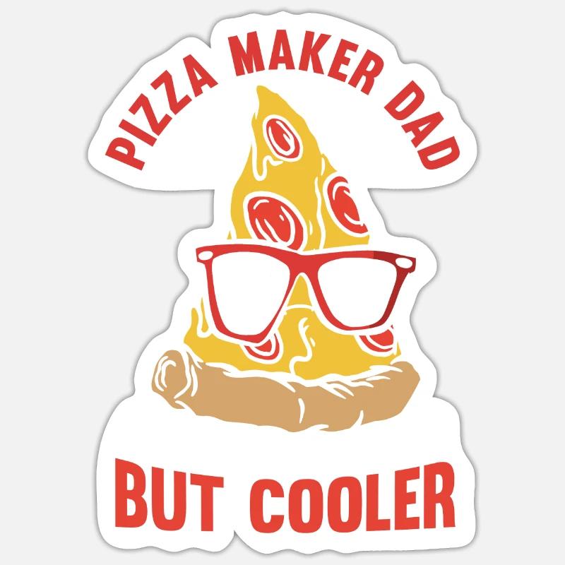 Pizza Baker Pizza Lovers Pizza Gift Sticker size S (10 x 10 cm)