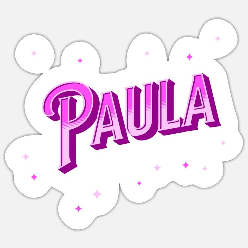 Paula's name personalized Sticker size S (10 x 10 cm)