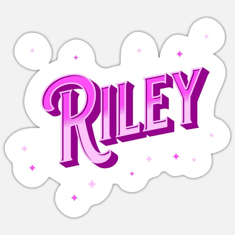 Riley name personalized - Sticker size S (10 x 10 cm) - white matte