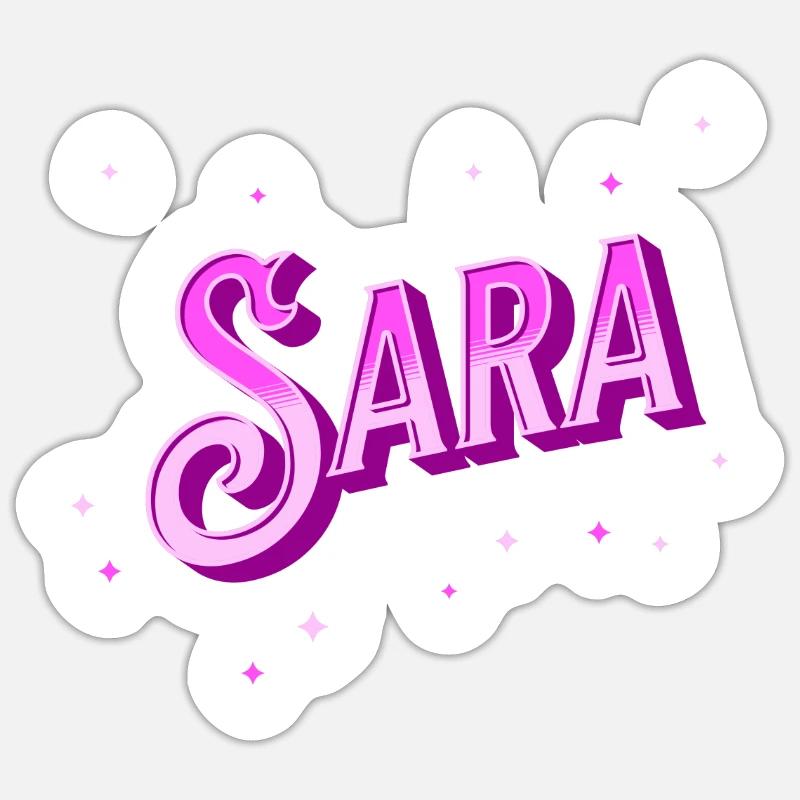 Sara name personalized Sticker size S (10 x 10 cm)