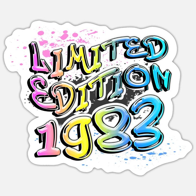 Édition limitée 1983 Graffiti Sticker taille S (10 x 10 cm)