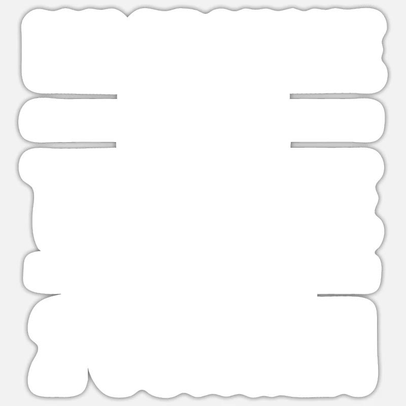 Papa 2 Söhne Kinder Geschenk - Sticker Größe S (10 x 10 cm) - Mattweiß