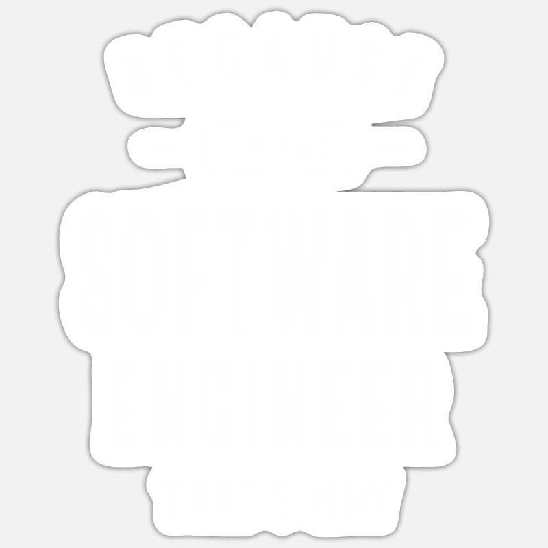 Software Engineer Job Title Profession Sticker size S (10 x 10 cm)
