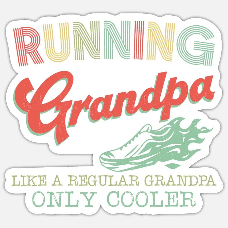 Running Runner Half Marathon - Sticker size S (10 x 10 cm) - white matte