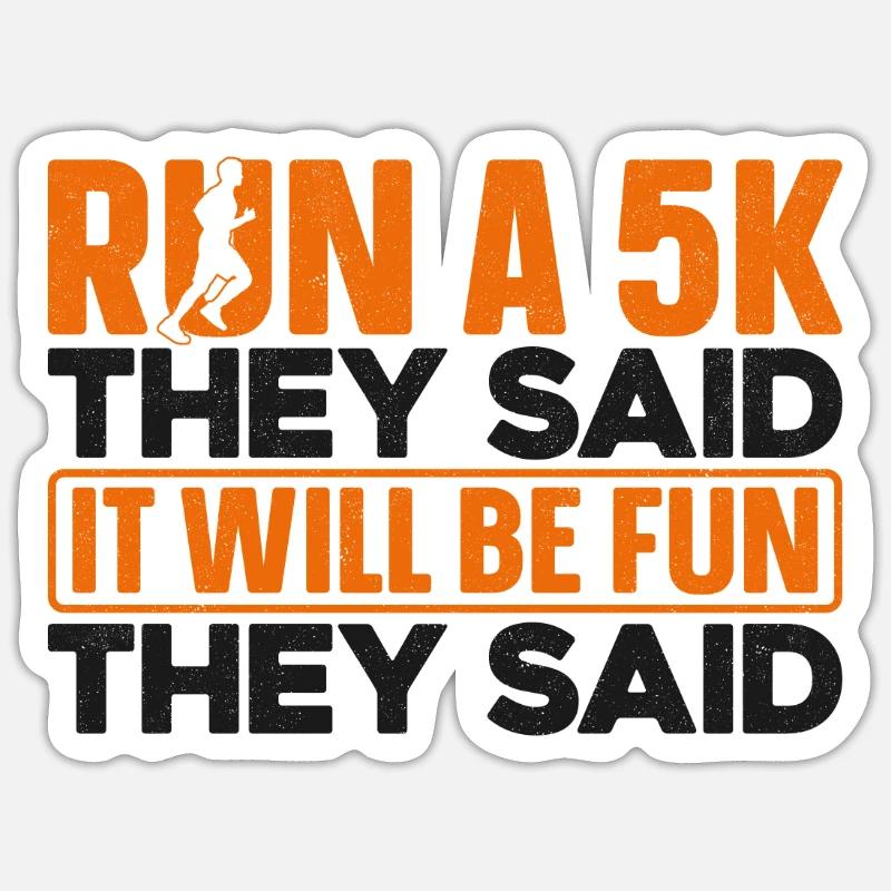 Running Runner Half Marathon - Sticker Größe S (10 x 10 cm) - Mattweiß