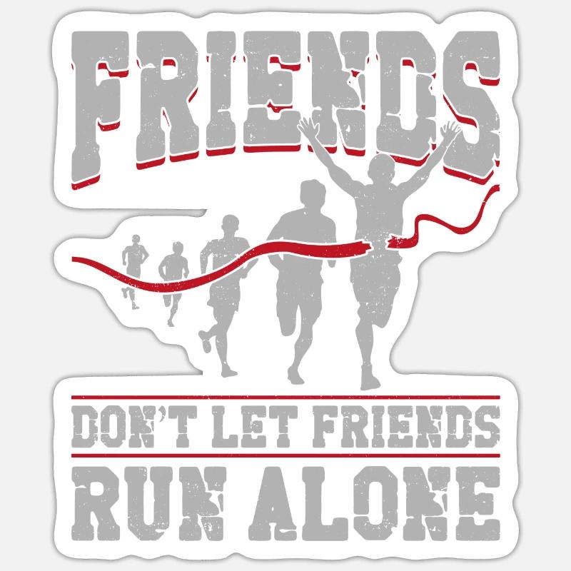 Running Runner Semi-Marathon - Sticker taille S (10 x 10 cm) - blanc mat