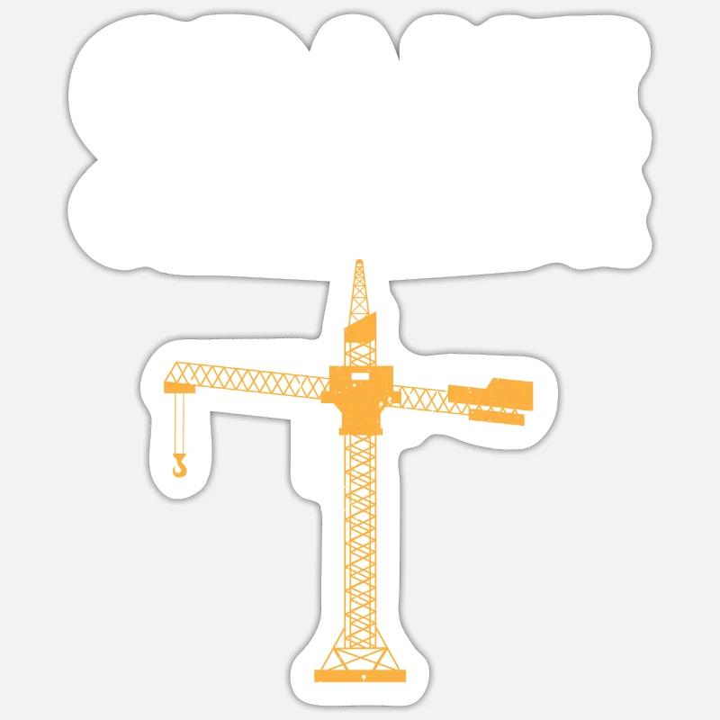 Crane operator Sticker size S (10 x 10 cm)