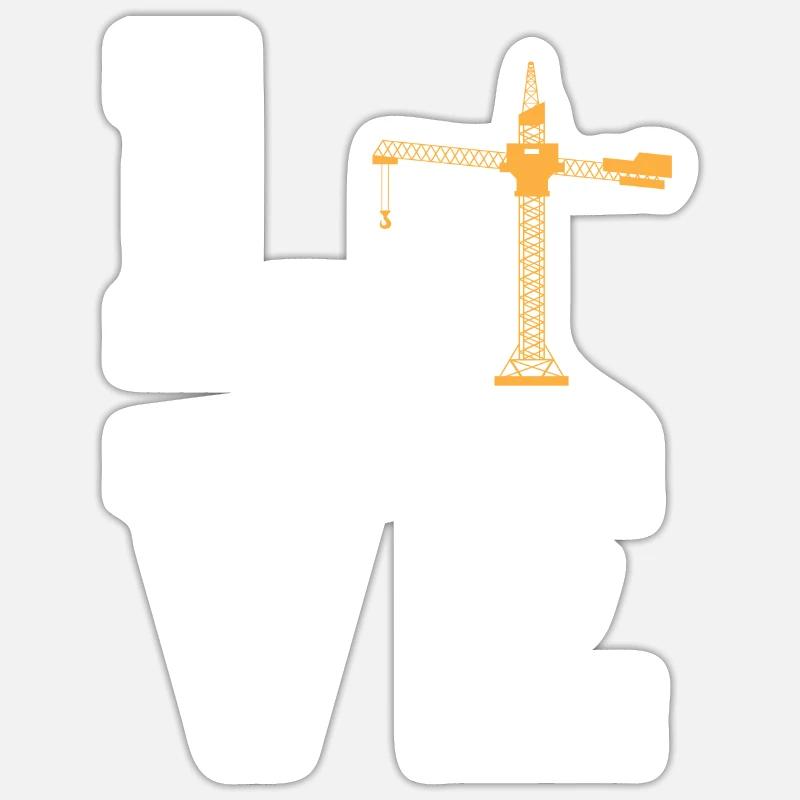 Dear cranes - Sticker size S (10 x 10 cm) - white matte