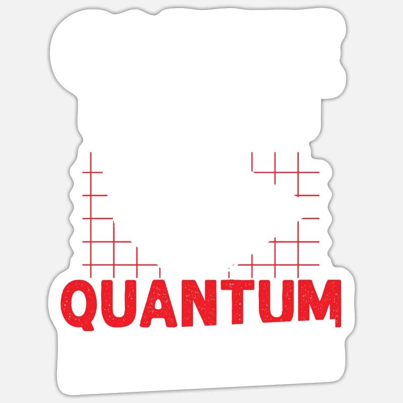 Qubit de physique quantique Sticker taille S (10 x 10 cm)