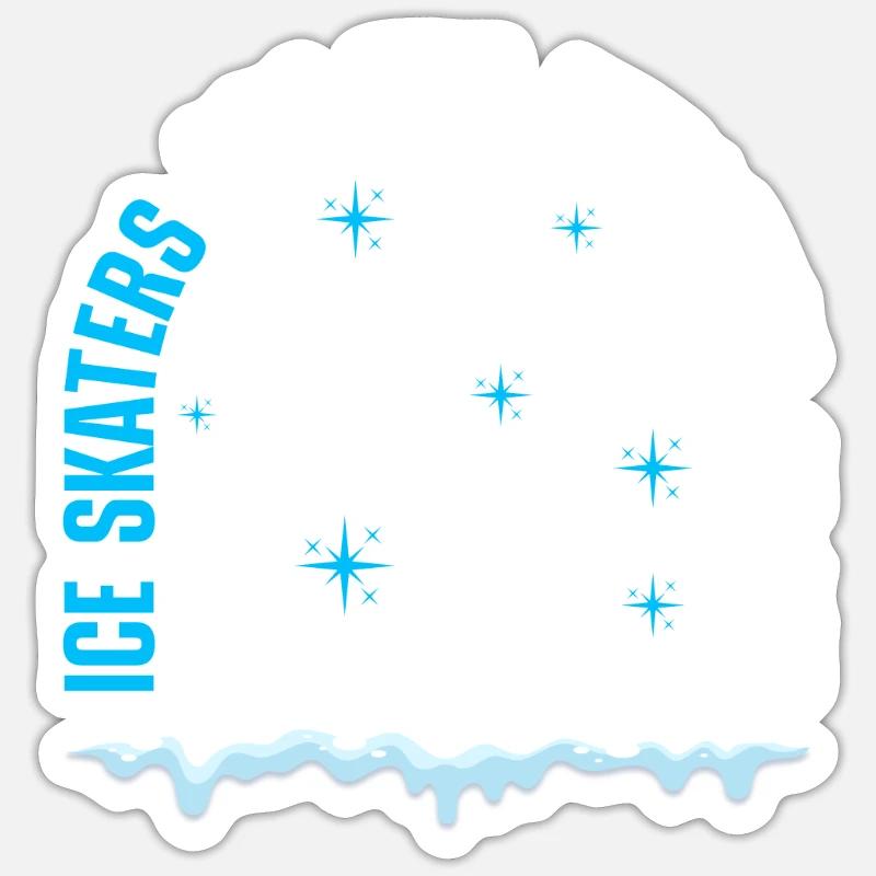 Eislaufen Eiskunstläuferin Sticker Größe S (10 x 10 cm)