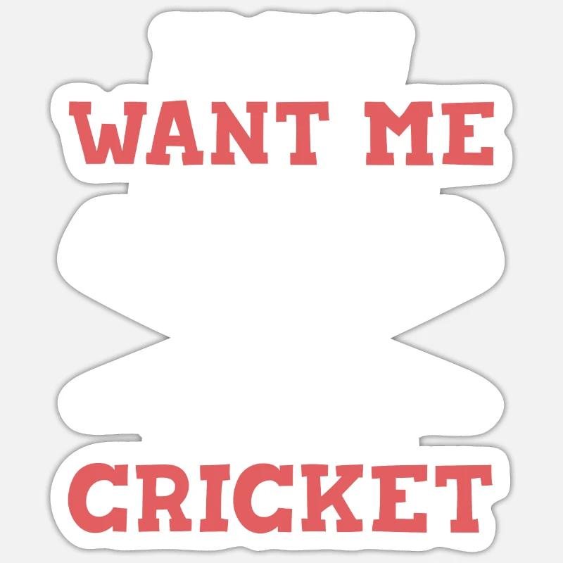 Grillon - Sticker taille S (10 x 10 cm) - blanc mat