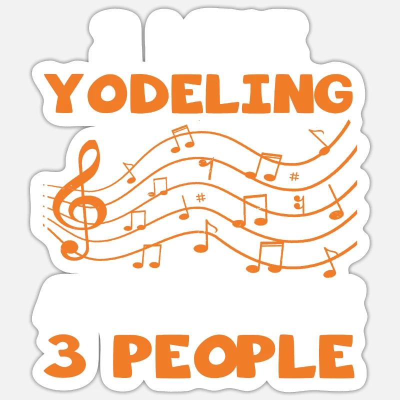 Yodel - Sticker size S (10 x 10 cm) - white matte
