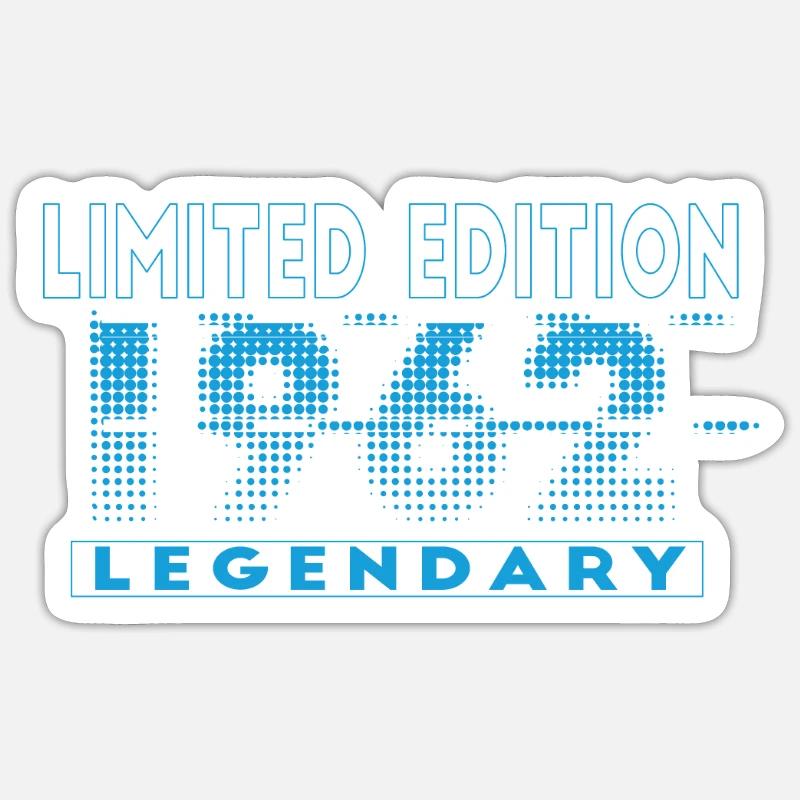 Édition limitée 1962 Graffiti - Sticker taille S (10 x 10 cm) - blanc mat