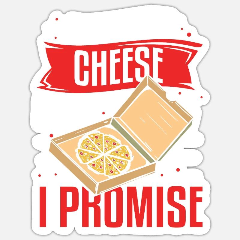 Just One More Cheese Pull I Promise Pizza Making Sticker Größe S (10 x 10 cm)