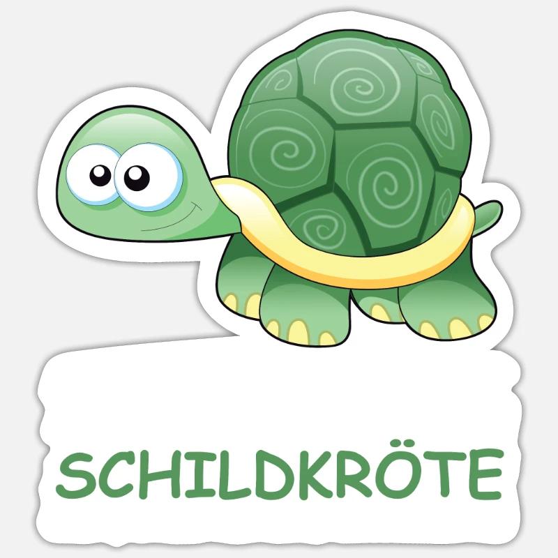 Sei immer eine Schildkröte Sticker Größe S (10 x 10 cm)
