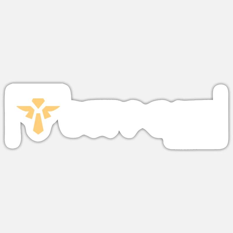 supp diff Tilter tilted gaming - Sticker Größe S (10 x 10 cm) - Mattweiß